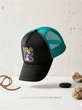 Urban Outfitters Def Leppard Trucker Hat Snapback Mesh NWT